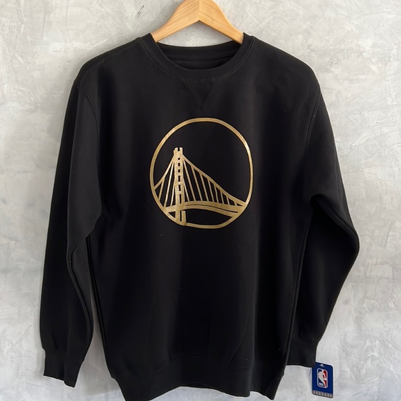 NBA Other - NWT NBA Golden State Warriors Black Logo Crewneck , Size M